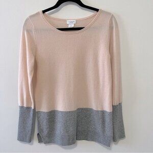 CLUB MONACO PURE CASHMERE COLORBLOCK SWEATER